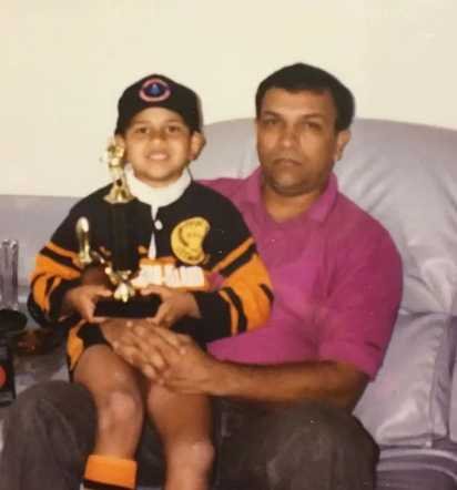 Usman Khawaja Childhood Photo