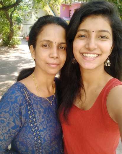 Meera Raghunath with her amma (latest pic)
