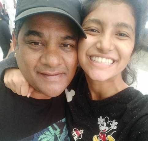 Meethu Raghunath with her father