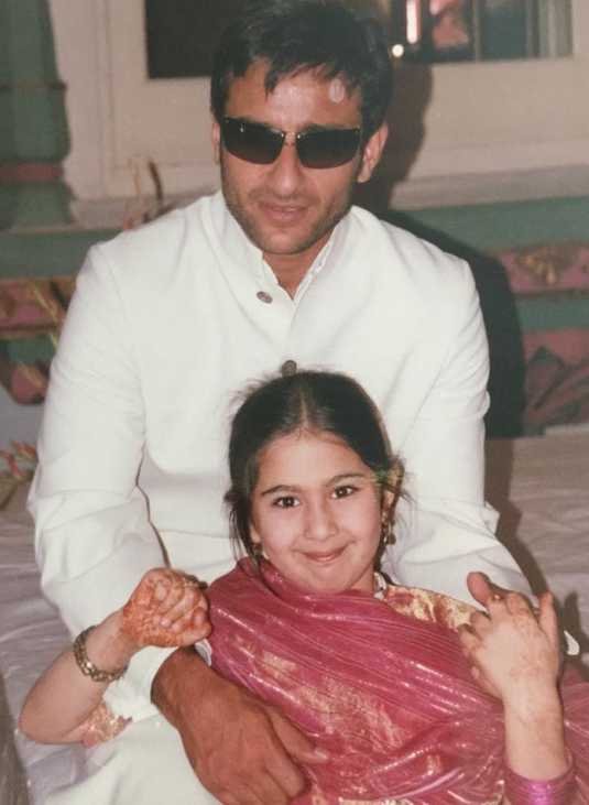 Sara Ali Khan With Her Father