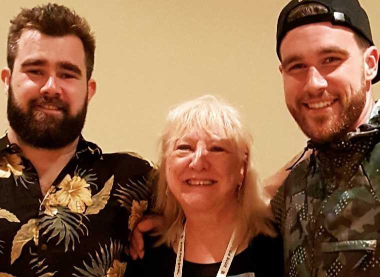 Donna Kelce with her two sons