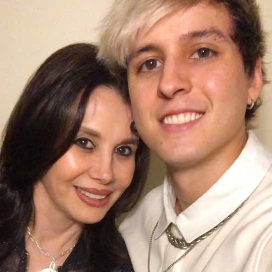 Christopher Velez Munoz with his Mother